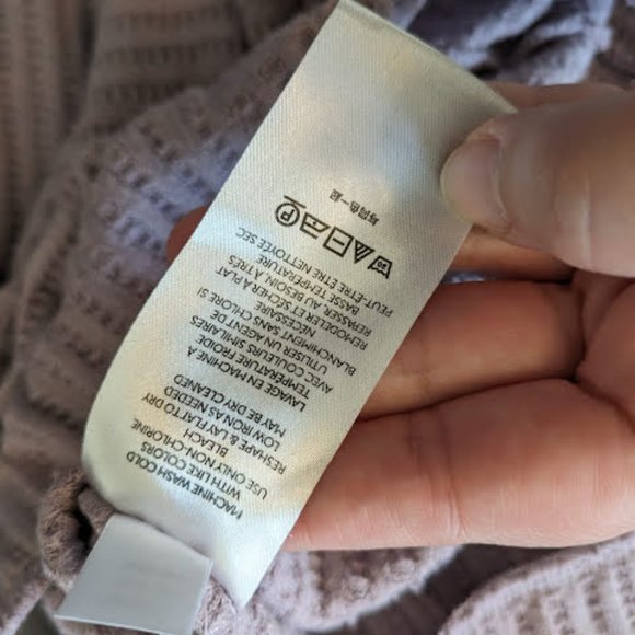 Urban Outfitters Lilac Waffle Knit Pants Size XXL - Picture 2 of 9